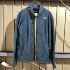 2289 THE NORTH FACE フリースジャケット ダークグレー ネイビー  N〜L ザ・ノースフェイス フルジップ ワンポイント 刺繍ロゴ 古着卸 アメリカ仕入