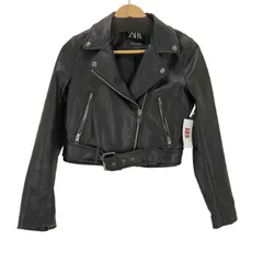 ザラ ZARA フェイクレザーライダースジャケット メンズ import：S 