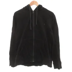 ティノラス MEN'S TENORAS ジップアップパーカー フーディ ロゴ刺繍 L 黒 ブラック /YJ ■GY60