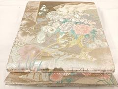 西陣あさぎ 徳川美術館秘蔵 全通 袋帯 能楽百扇 正絹 HOT070 - メルカリ