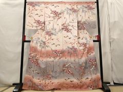 逸品】正絹 色打掛 ふき綿仕立て 鳳凰枝花文 金銀糸 婚礼 花嫁 和装 