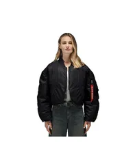 アルファインダストリーズ レディース アウター ジャケット・ブルゾン ニット ジャケット Alpha Industries Womens Knit Rib Ma1 Flight Jacket W Blのサムネイル