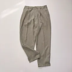 Spick & Span スピックアンドスパン テーパードパンツ ベージュ 38 M リネンライク 裾スリット きれいめ