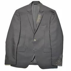 FENDI フェンディ FFロゴ グラデーション テーラードジャケット FJ0853 A9I8 size=50 ネイビー コットン キュプラ ウール メンズのサムネイル