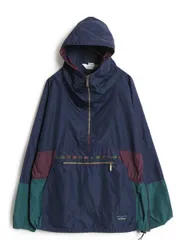 【お得なクーポン配布中!】 90s エルエルビーン ナイロン アノラック パーカー ジャケット メンズ L オールド ハーフジップ プルオーバー マンパ パッカブル ブルゾン