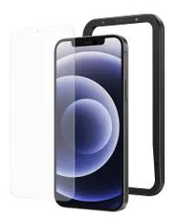 NIMASO アンチグレア ガラスフィルム iPhone 12 mini 用 強化 ガラス 保護 フィルム ガイド枠付き NSP20I105