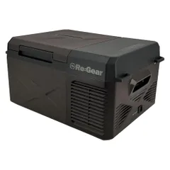 Re:Gear 車載冷蔵庫 -20℃ ポータブル冷蔵庫 小型 ミニ 12v 24v トラック クルーザー ポータブル アウトドア キャンプ 家庭 ACコード 100V DC シガーソケット 9L ブラックwb 112dff01