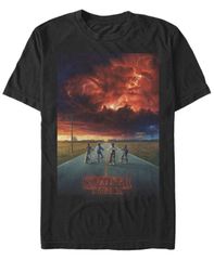 피프스 선 남성 탑스 티셔츠 Fifth Sun Mens Stranger Things Demagorgon Cloud Poster Short Sleeve TShirt Black 블랙