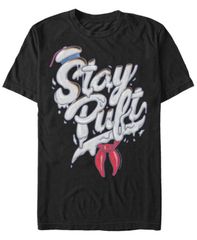 피프스 선 남성 탑스 티셔츠 Fifth Sun Ghostbusters Sony Mens Marshmallow Man Stay Put Short Sleeve TShirt Black 블랙