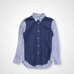 JUNYA WATANABE COMME des Garcons MAN ジュンヤワタナベ コムデギャルソン メン / フラワー刺繍切替シャツ 日本製 SIZE:Sのサムネイル