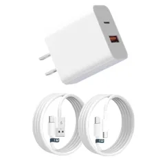 タイプc 充電器 USB Type-C 充電器 PD20W急速充電対応 USB-A & Type-C コンセント式電源アダプター 2ポート搭載 iPhone 17air/pro max/16/15/14/13/SE3 iPad、Android/タブレット (0