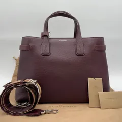 美品✨Burberry バーバリー　ハンドバッグ　バナー  ショルダーバッグ 2way ノバチェック レザー