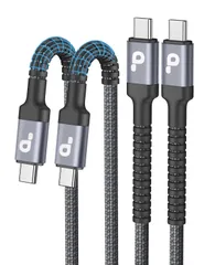 USB Cケーブル 2M タイプC ケーブル PD対応 60W/5A 超急速充電 USB-C to USBC ナイロン編み 断線防止 iPhone 16/15/iPad/MacBook Pro/Galaxy S24/Matebook/iPad各種対応