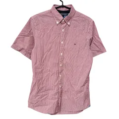 【美品】TOMMY HILFIGER トミーヒルフィガー メンズ トップス ポロシャツ レッド Sサイズ B31