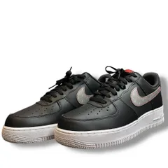 27cm NIKE GIRLS AIR FORCE 1 07 3M BLACK/ANTHRACITE-WHITE-UNIVERSITY RED