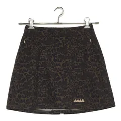 中古 レディース ムータマリン muta MARINE スカート 1(S) ブラウン 一体型インナーパンツ レオパード