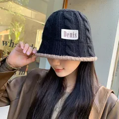 帽子 レディース バケットハット ニット キャスケット 無地 折りたたみ 小顔効果 おしゃれ 秋 冬