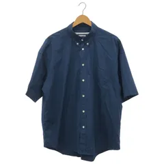 JOURNAL STANDARD TRISECT (ジャーナルスタンダードトライセクト) THOMAS MASON / トーマスメイソン ファットシルエット ボタンダウンシャツ ネイビー L