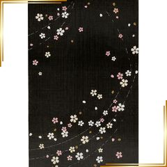 【新品】 Bridgehappy 御朱印帳 御城印 集印帳 御朱印 大判 蛇腹 納経帳 (さくら黒) 0