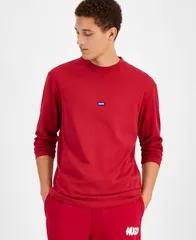 ヒューゴボス メンズ アウター パーカー・スウェット スウェット シャツ ロゴ Hugo Boss Mens Nilongti Logo Sweatshirt Burgundy バーガンディのサムネイル