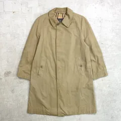 70~80年代 英国製 Burberrys バーバリー ステンカラーコート バルマカーンコート メンズL相当 古着 70s 80s VINTAGE ヴィンテージ PRORSUM プローサム バーバリーチェック ノバチェック カーキベージュ