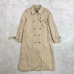 70~80年代 英国製 Burberrys バーバリー トレンチコート レディースL相当 古着 70s 80s VINTAGE ヴィンテージ バーバリーチェック ノバチェック ライトベージュ