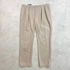 90年代 Polo by Ralph Lauren ポロバイラルフローレン 2タック ワイド チノパンツ ポロチノ メンズW44 古着 ETHAN PANT 90s ヴィンテージ VINTAGE BIGSIZE 大きいサイズ ベージュ