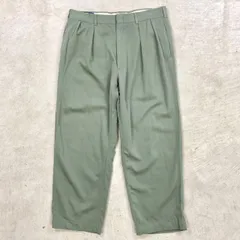 90年代 USA製 Polo by Ralph Lauren ポロバイラルフローレン 2タック ウールスラックス メンズW34 古着 90s VINTAGE ヴィンテージ アメカジ セージグリーン