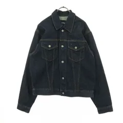 UNIQLO ユニクロ 長袖 トラッカー デニムジャケット L ブルー メンズ 古着