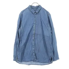 GAP ギャップ 長袖 デニムシャツ M ブルー系 レディース 古着
