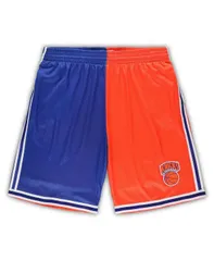 ミッチェルネス メンズ ボトムス ハーフパンツ・ショーツ トール ショートパンツ Mitchell Ness Mens Blue and Orange New Yorknicks Big and Taのサムネイル