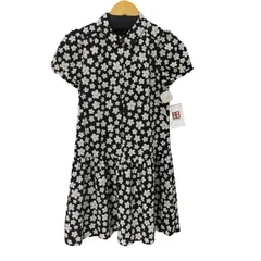 トゥービーバイアニエスベー To b. by agnes b. フラワープリント フレンチスリーブワンピース レディース JPN：36 