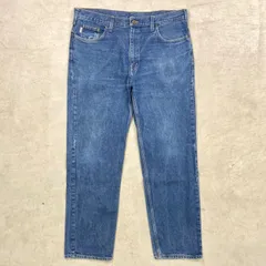 Carhartt カーハート デニムパンツ Relaxed Fit テーパード メンズW43相当 古着 アメカジ ワークパンツ ビッグサイズ 大きいサイズ 青色のサムネイル
