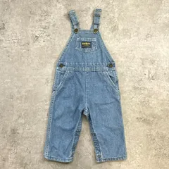 Kids 90年代 USA製 OSHKOSH オシュコシュ デニム オーバーオール ロンパース キッズ2歳 90cm相当 古着 90s VINTAGE ヴィンテージ 子供服 ベビー服 