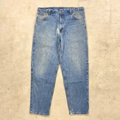 Carhartt カーハート デニムパンツ テーパード メンズW37相当 古着 アメカジ ワークパンツ 青色のサムネイル