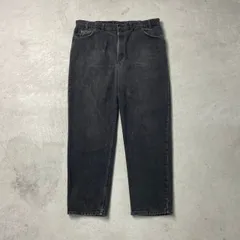 90年代 カナダ製 Levi's リーバイス 634 オレンジタブ テーパード バギーデニム デニムパンツ メンズW42 古着 ワイドデニム VINTAGE ヴィンテージ  黒