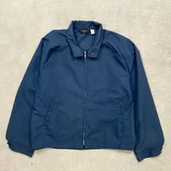 80年代 USA製 スイングトップ ハリントンジャケット メンズXL 古着 80s VINTAGE ヴィンテージ アメカジ スポーツジャケット ラグランスリーブ チンスト付き  紺色