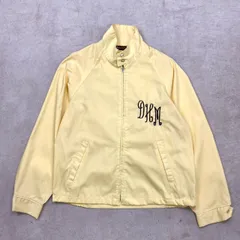 70年代 USA製 刺?入り スイングトップ ハリントンジャケット メンズL相当 古着 70s VINTAGE ヴィンテージ スポーツジャケット レモンイエロー