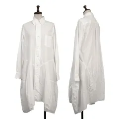 コムデギャルソンCOMME des GARCONS 切替コットンシャツワンピース 白XS