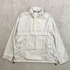 90年代 OLD GAP オールドギャップ アノラックパーカー メンズ2XL 古着 90s ヴィンテージ VINTAGE 裾ドローコード フード収納型 メッシュライナー ビッグサイズ 大きいサイズ クリームベージュ