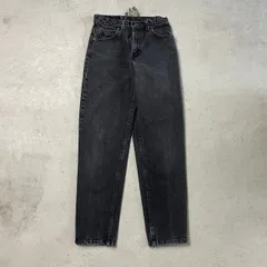 90年代 Levi's リーバイス 550 ブラックデニムパンツ メンズW29 古着 90s テーパード ヴィンテージ VINTAGE 後染め フェードブラック 黒色