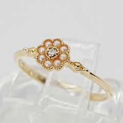 PePe】イエローゴールド K18 ダイヤモンド0.25ct 8号？ - メルカリ