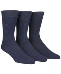 カルバンクライン メンズ アンダーウェア 靴下 Calvin Klein Mens Socks Rayon Dress Mens Socks 3 Pack Navy ネイビー