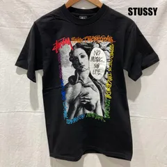 ステューシー TOWER RECORDS タワレコ コラボ 30周年 ブラック 黒 コットン100％ メンズ S ISItems【USED】【古着】【中古】50155415