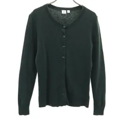 GAP ギャップ 長袖 ニットカーディガン S 深緑 レディース 古着