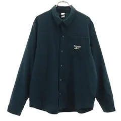 Reebok リーボック チェック柄 長袖 ネルシャツ M 青緑 メンズ 古着のサムネイル