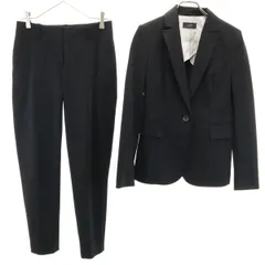 JOSEPH ジョセフ 日本製 パンツスーツ 上下 セットアップ 36/34 ブラック レディース 古着