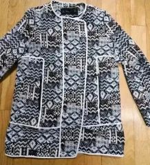 ZARA パターン ツイード ジャケット