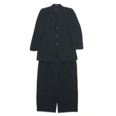 GIANNI VERSACE イタリア製 オーバーサイズ 3B スーツ セットアップ M ブラック ウール メデューサ 裏地総柄 ワイドスラックス COUTURE