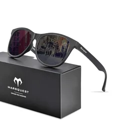 [MARSQUEST] サングラス メンズ 偏光サングラス 運転用 ウェリントン型 UV400 紫外線カット バイク用サングラス 抗衝撃 スポーツ ドライブ ランニング 釣り 登山 おしゃれ ファッション ユニセックス momentumシリーズ 1